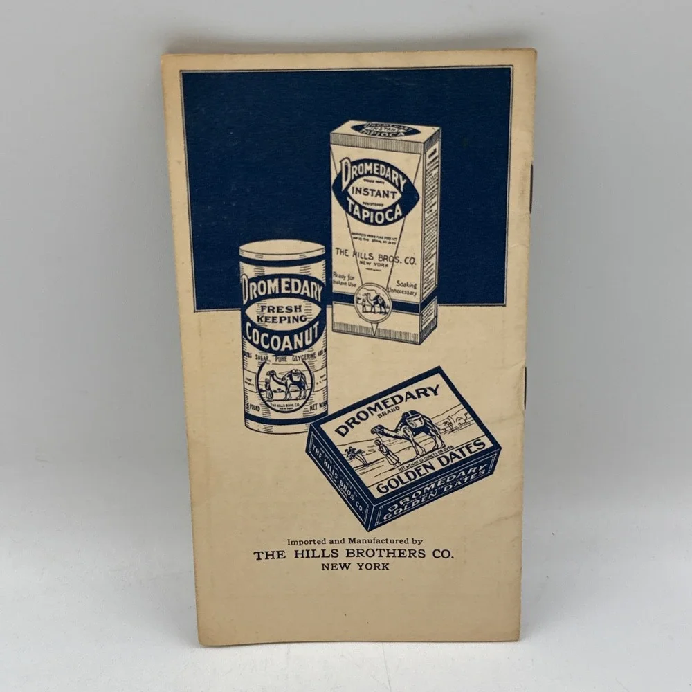 Dromedary War-Time Recipes Booklet 1917 WWI Hills Brothers Co Antique Cooking
